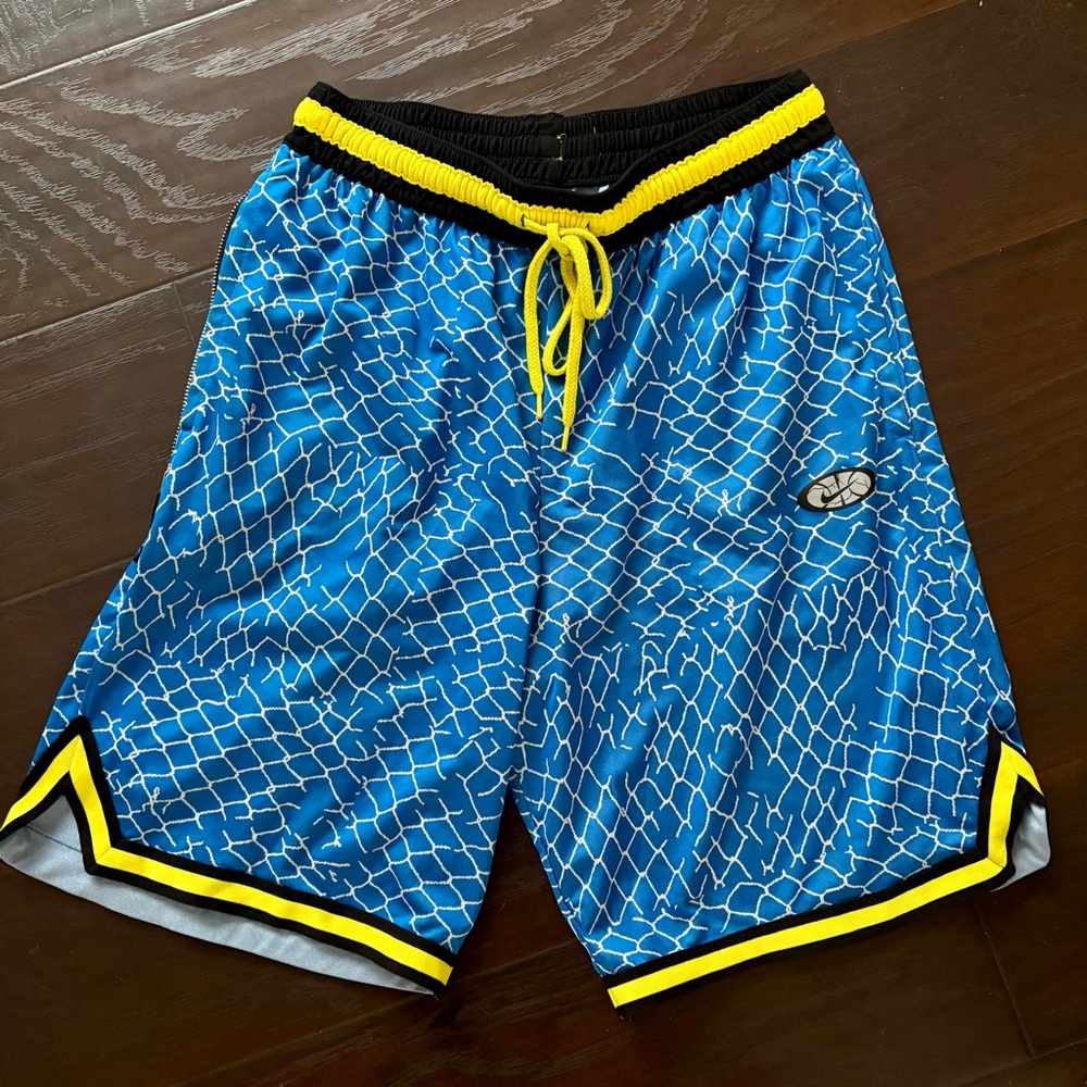 Nike Chainlink Blue & Yellow DNA Basketball Shorts